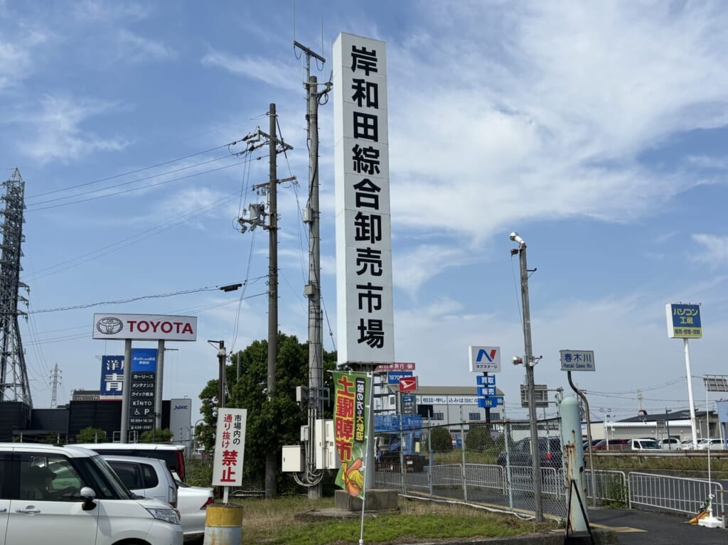 岸和田青果市場看板