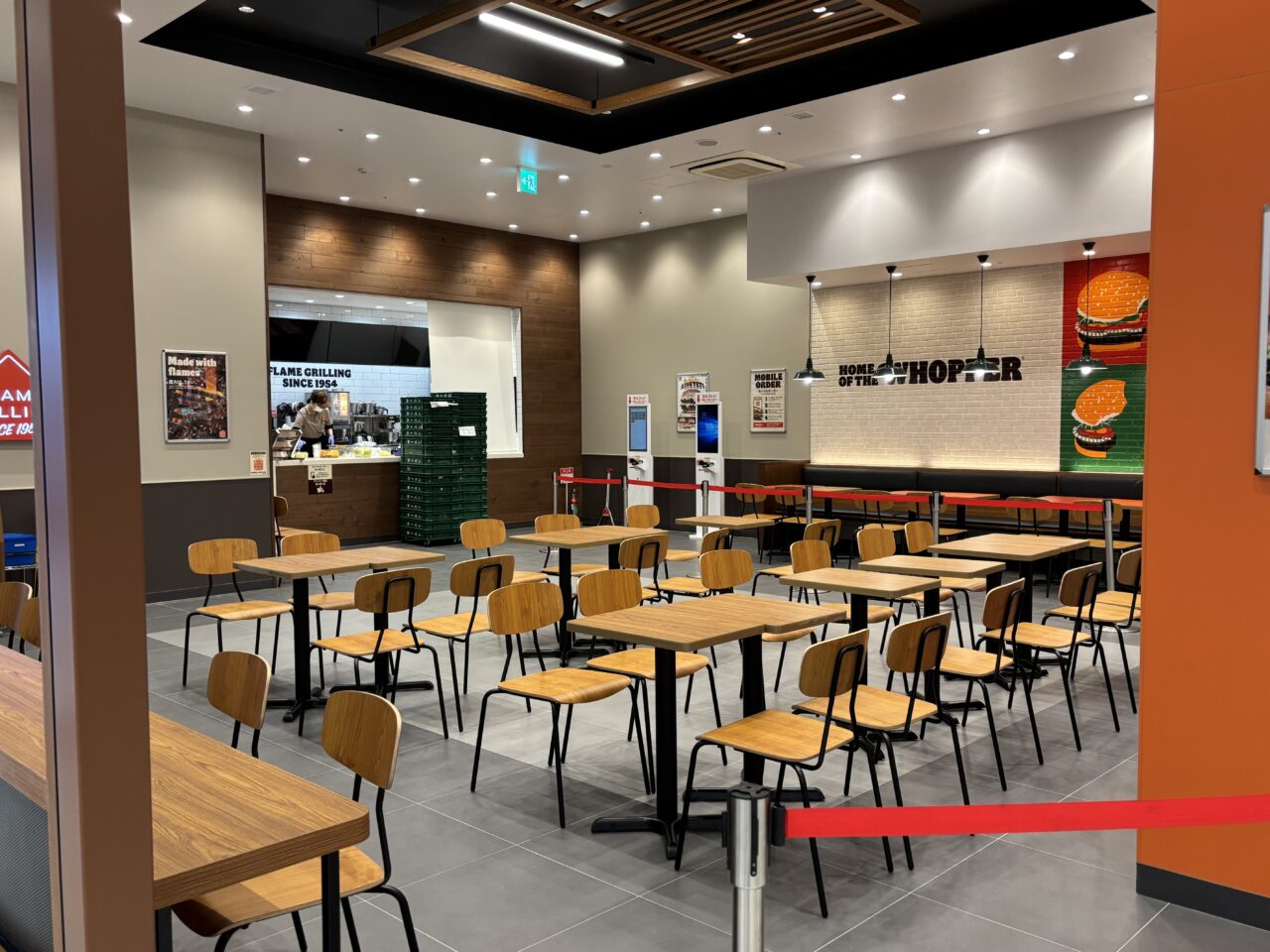バーガーキング店内