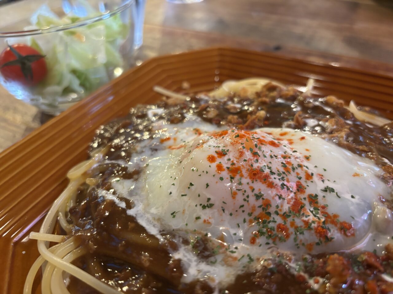 エクソダス久米田店キーマカリィパスタ