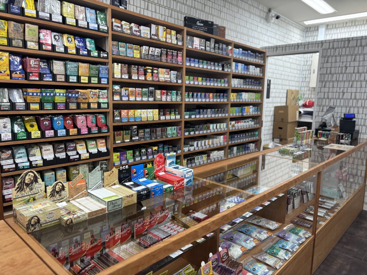 たばこ専門店カンカン店内