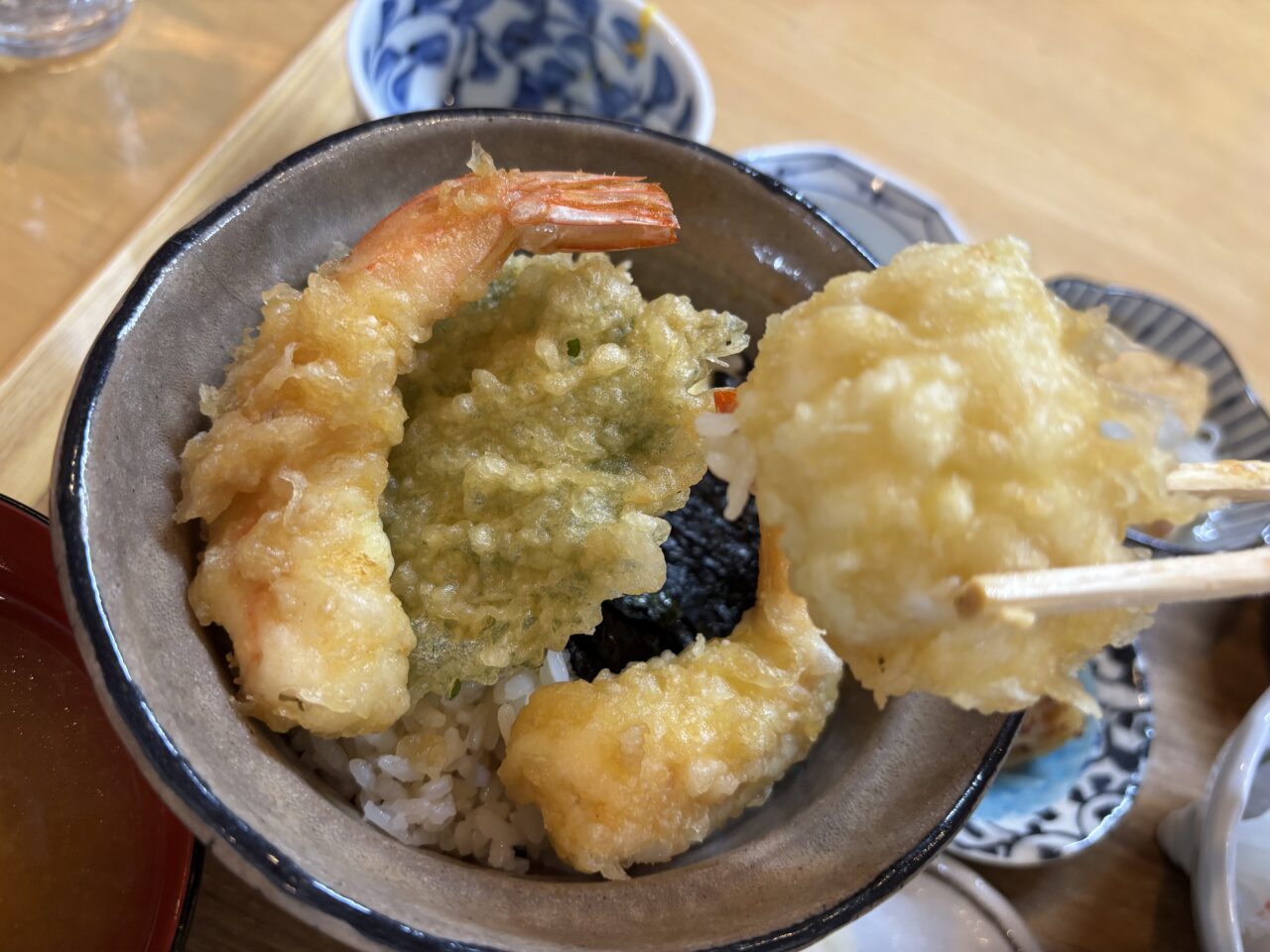 lunchあかい天丼
