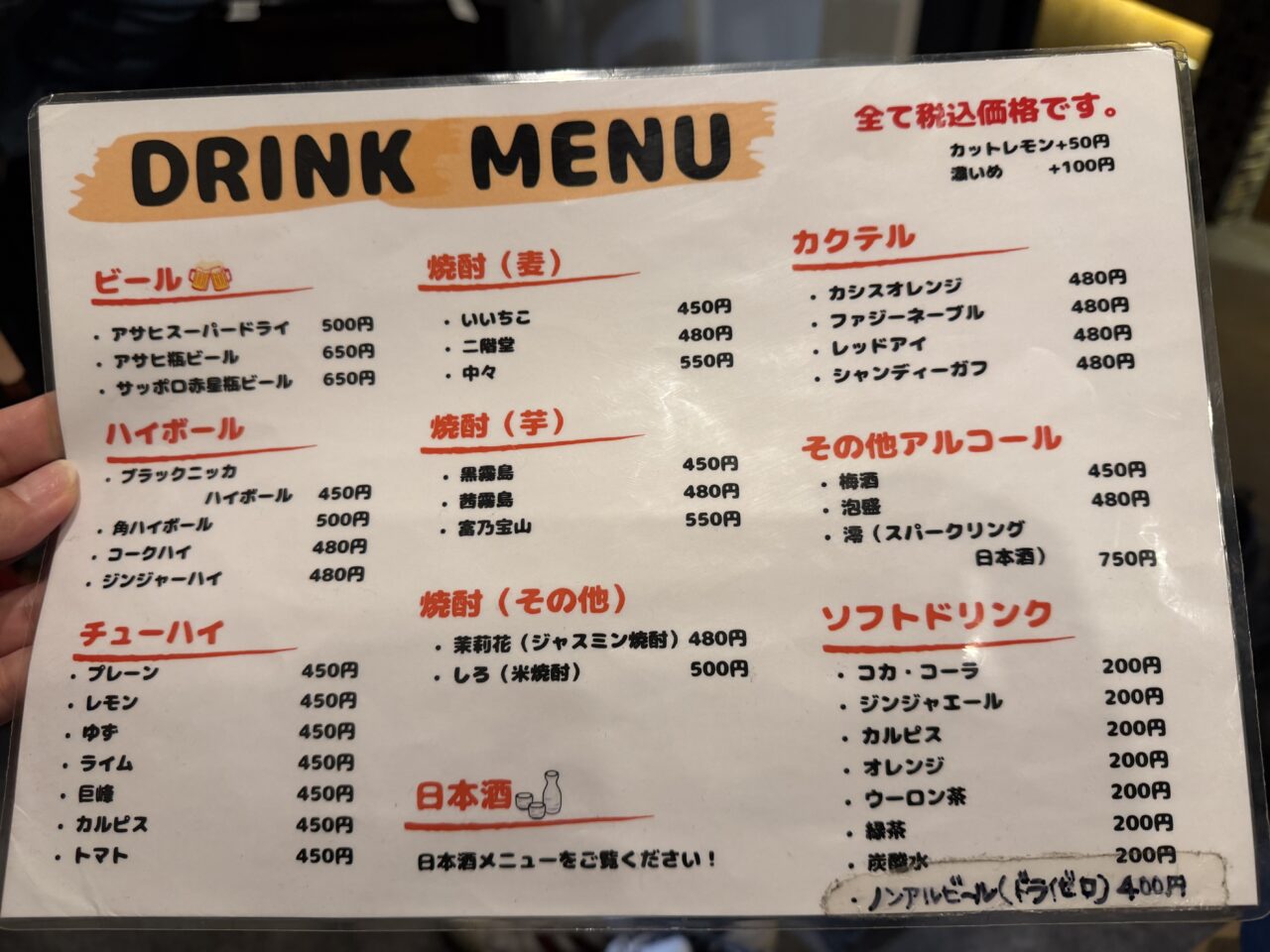 サンポルコメニュー