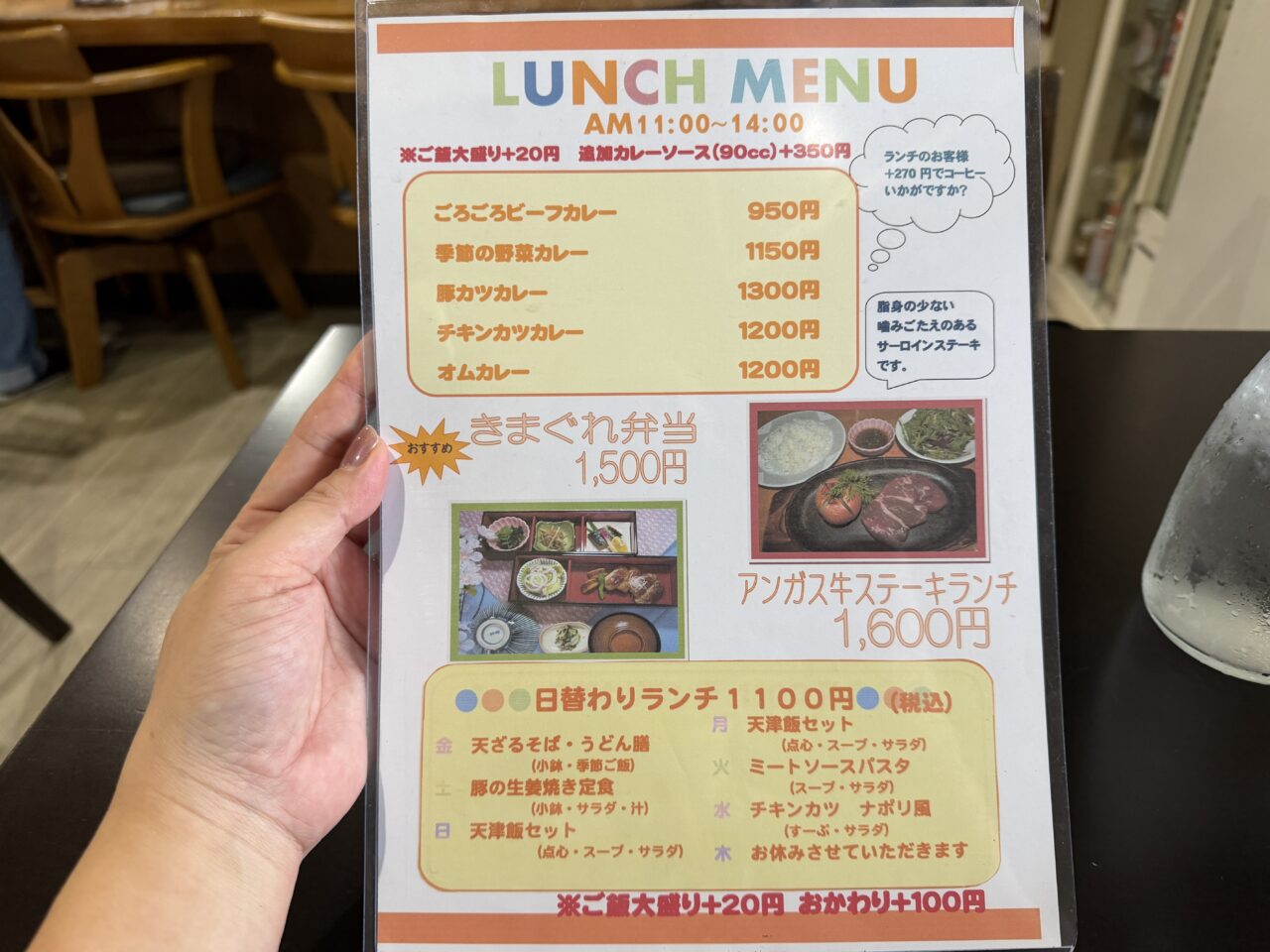 きまぐれ厨房メニュー