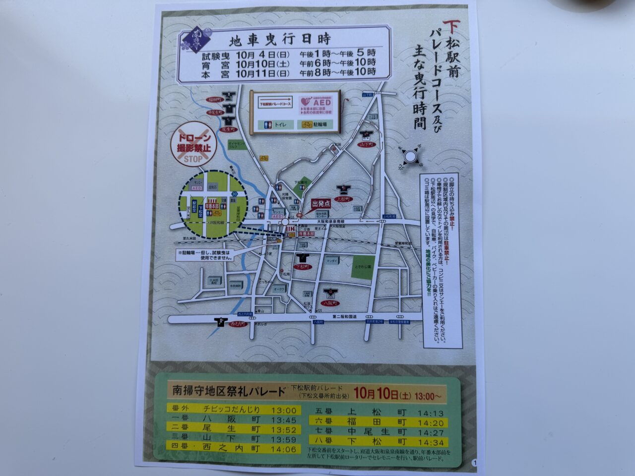 南掃守地区地図